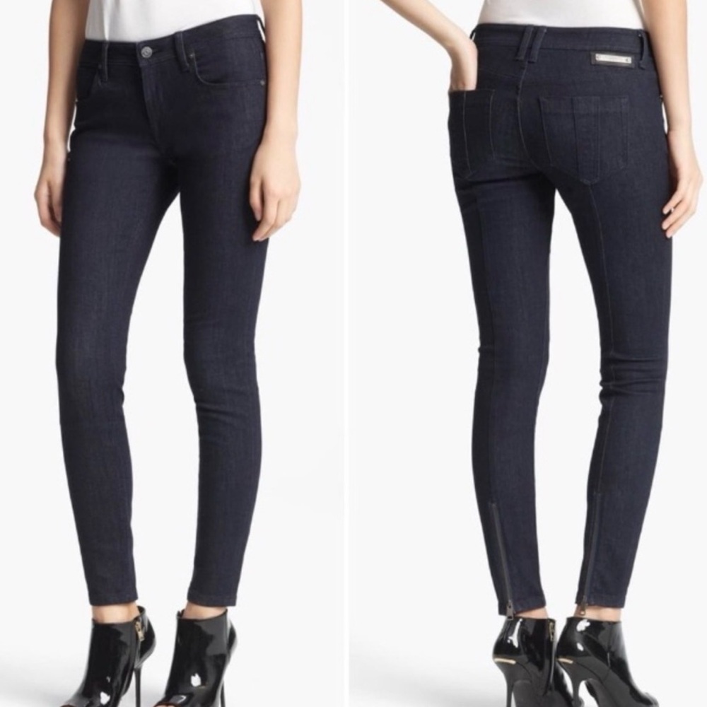 BLACK BURBERRY BRIT BURRINGTON WOMANS JEANS SZ 29 BRAND NEW NWT 100% AUTHENTIC
